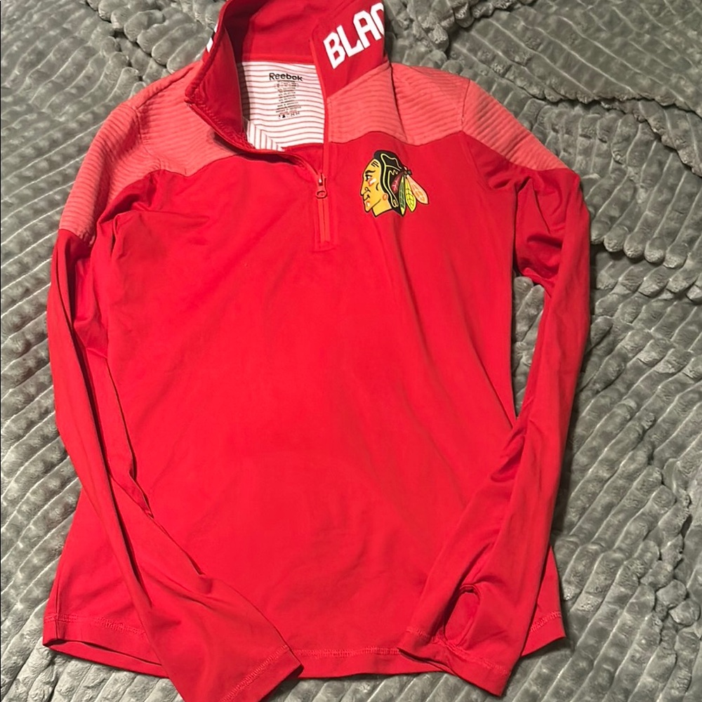Reebok Red Long Sleeve Shirt